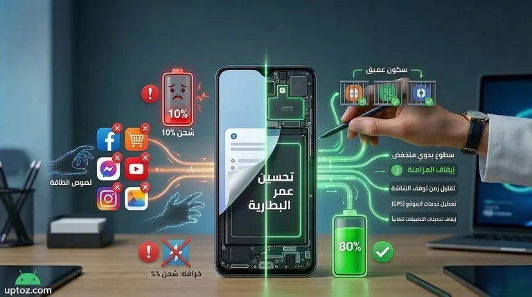 حل مشكلة استنزاف البطارية: كيف ضاعفت وقت تشغيل هاتفي سامسونج A10؟