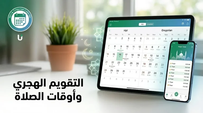 دليل استخدام تطبيق التقويم الهجري والميلادي – تنظيم مواعيدك ومناسباتك بدقة