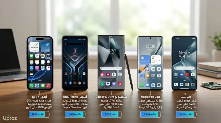عمالقة الطاقة - 4 هواتف أندرويد تتفوق على iPhone 17 Pro في عمر البطارية